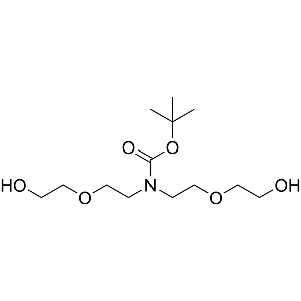 N-Boc-N-bis(PEG2-OH) Chemical Structure