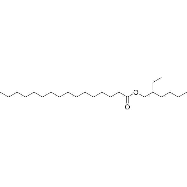 2-Ethylhexyl palmitate Chemical Structure