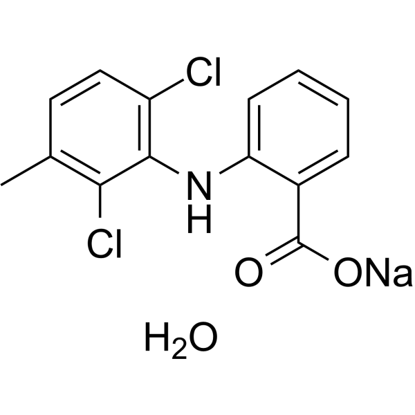Meclofenamic acid sodium hydrate Chemical Structure