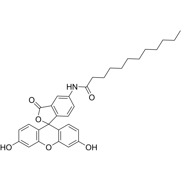 5-Dodecanoylaminofluorescein Chemical Structure