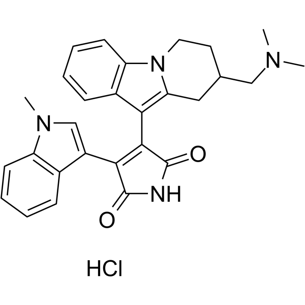 Bisindolylmaleimide XI hydrochloride Chemical Structure