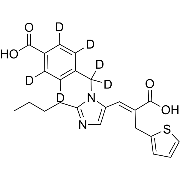 Eprosartan-d<sub>6</sub> Chemical Structure