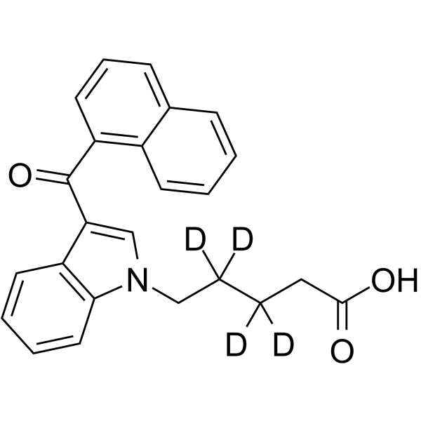 JWH 018 N-pentanoic acid metabolite-d4 Chemical Structure