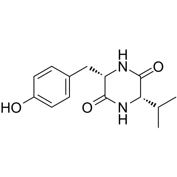 Cyclo(Tyr-Val) Chemical Structure