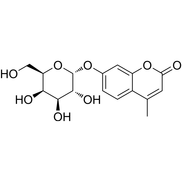 4-Methylumbelliferyl-α-D-galactopyranoside Chemical Structure