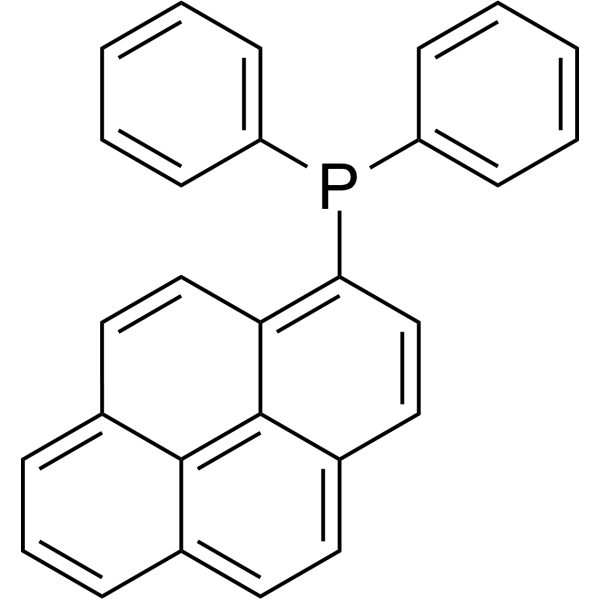 Diphenyl-1-pyrenylphosphine Chemical Structure