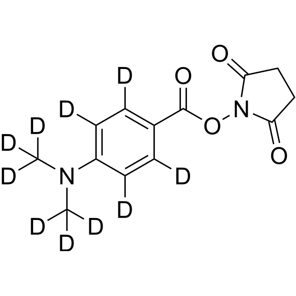 DMABA-d10 NHS ester Chemical Structure