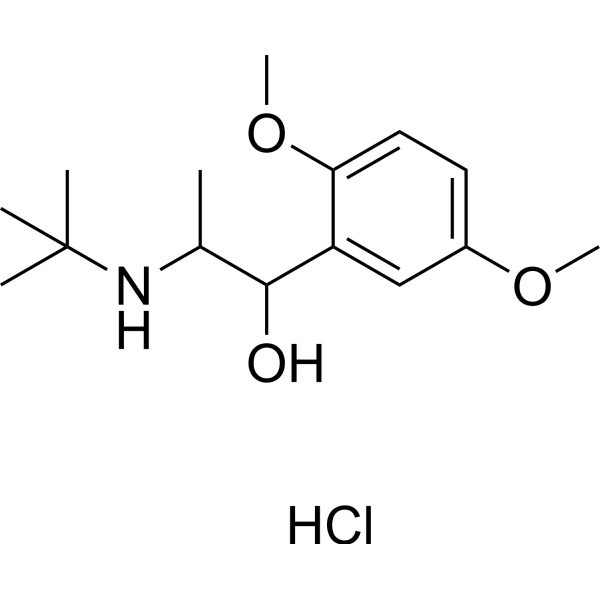 Butaxamine hydrochloride Chemical Structure