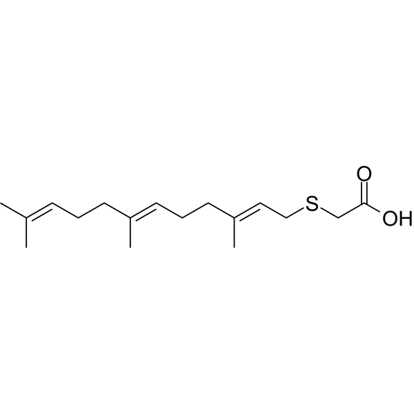 Farnesylthioacetic acid Chemical Structure