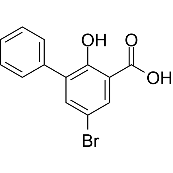 5-Bromo-3-phenyl salicylic acid Chemical Structure