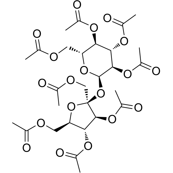 Sucrose octaacetate Chemical Structure