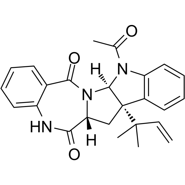 Acetylaszonalenin Chemical Structure