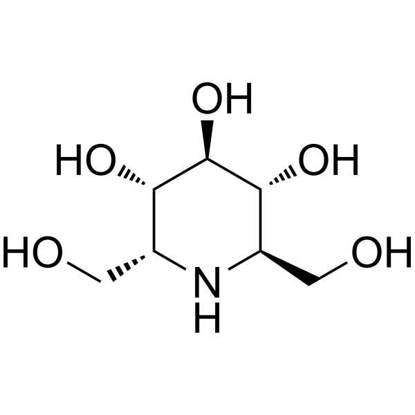 α-Homonojirimycin Chemical Structure
