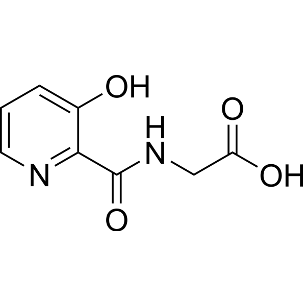2-(3-Hydroxypicolinamido)acetic acid Chemical Structure