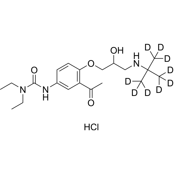 Celiprolol-d<sub>9</sub> hydrochloride Chemical Structure