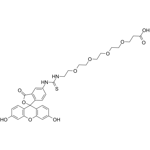 <em>Fluorescein</em>-PEG4-acid
