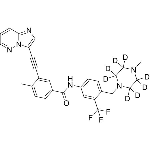Ponatinib-d8 Chemical Structure