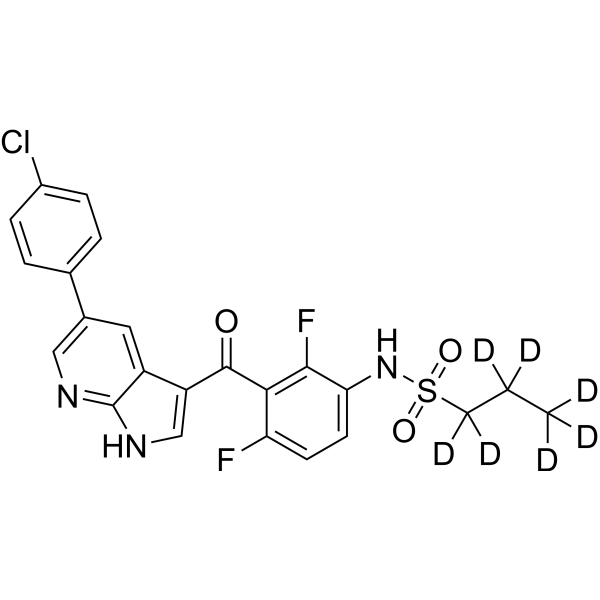 Vemurafenib-d<sub>7</sub> Chemical Structure