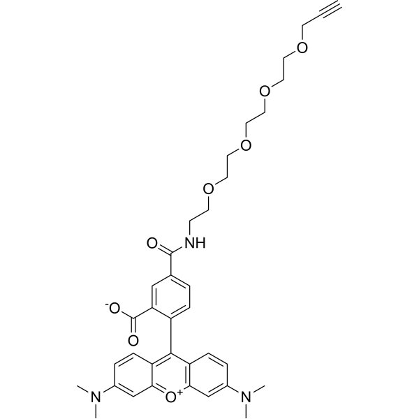 TAMRA-PEG4-Alkyne Chemical Structure