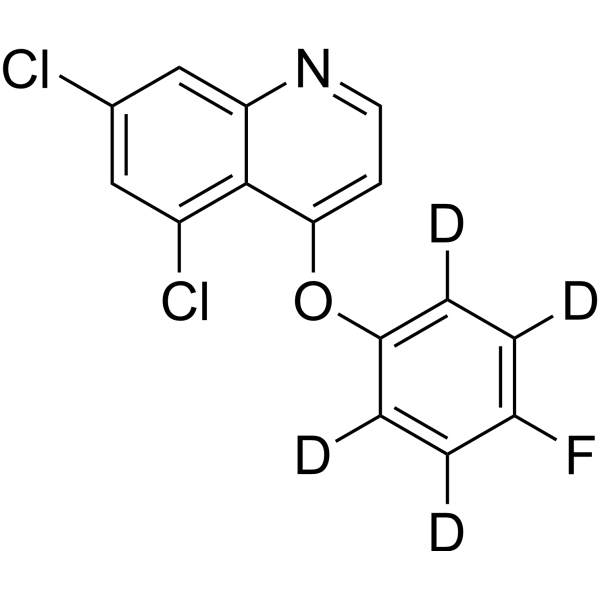 Quinoxyfen-d<sub>4</sub> Chemical Structure