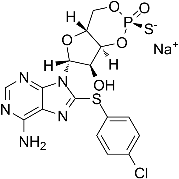 Rp-8-CPT-cAMPS sodium Chemical Structure