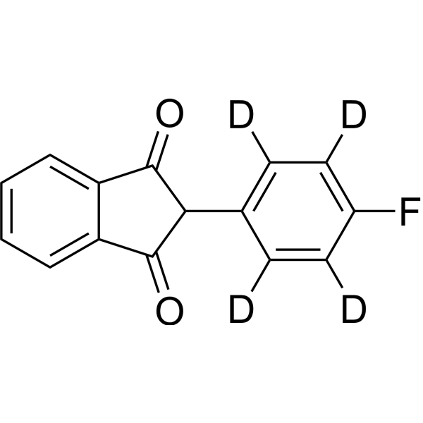 Fluindione-d<sub>4</sub> Chemical Structure