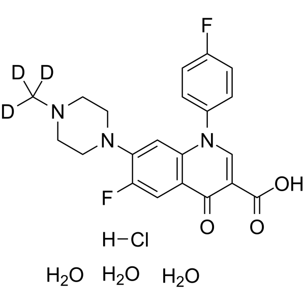 Difloxacin-<em>d</em><em>3</em> hydrochloride trihydrate