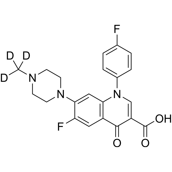 Difloxacin-d<sub>3</sub> Chemical Structure