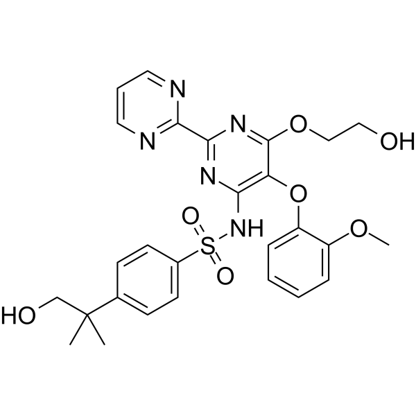Hydroxy bosentan Chemical Structure