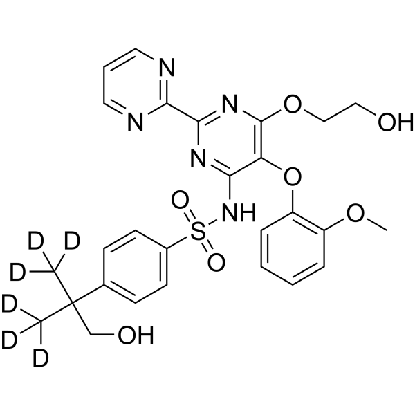 Hydroxy Bosentan-d<sub>6</sub> Chemical Structure
