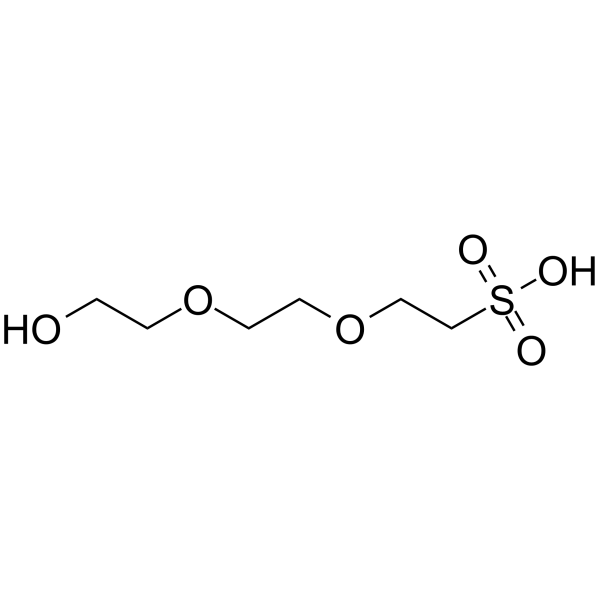 Hydroxy-PEG2-C2-sulfonic acid Chemical Structure