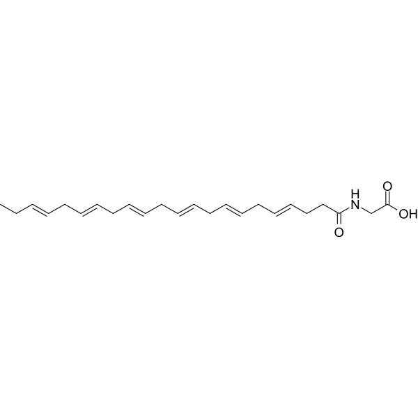 Docosahexaenoyl glycine Chemical Structure