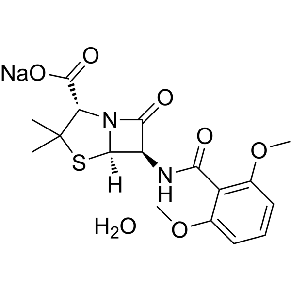 Methicillin sodium hydrate Chemical Structure