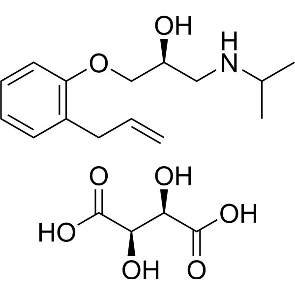 (S)-Alprenolol L-tartrate Chemical Structure