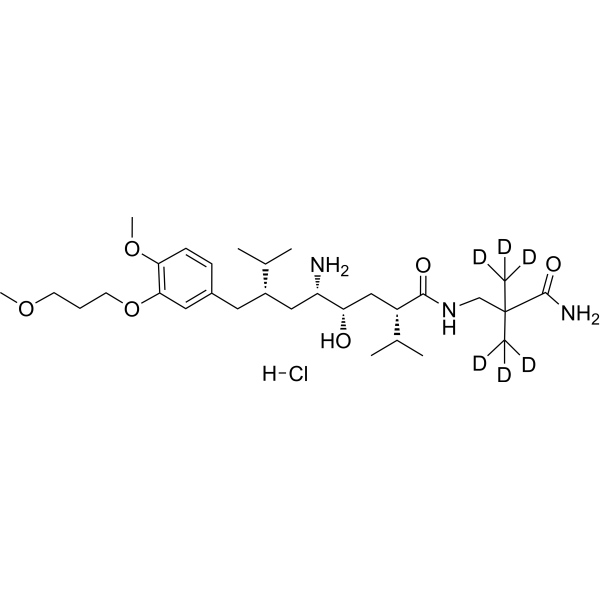 Aliskiren-d<sub>6</sub> (hydrochloride) Chemical Structure
