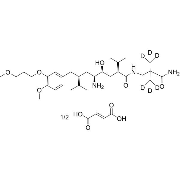 Aliskiren-d<sub>6</sub> (hemifumarate) Chemical Structure