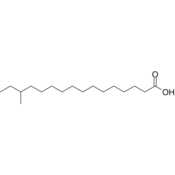 14-Methylhexadecanoic acid Chemical Structure