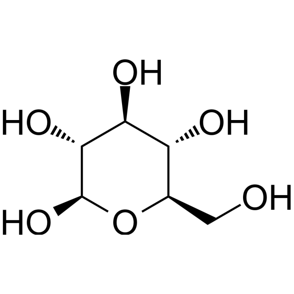 β-D-Glucose Chemical Structure
