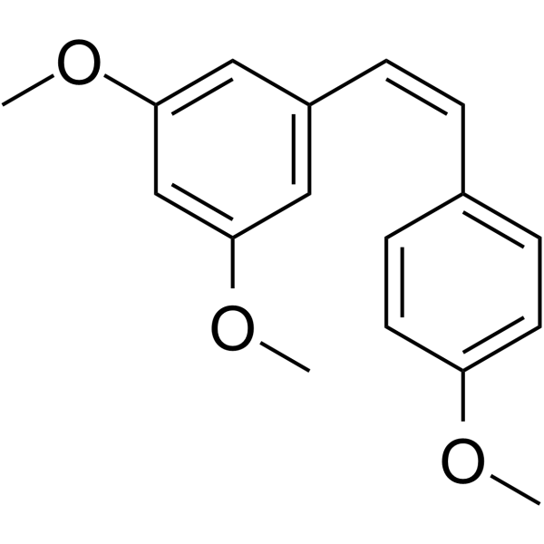 cis-Trismethoxy resveratrol Chemical Structure