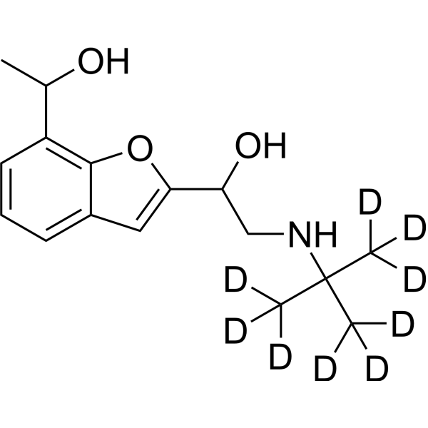 1'-Hydroxy bufuralol-d<sub>9</sub> Chemical Structure