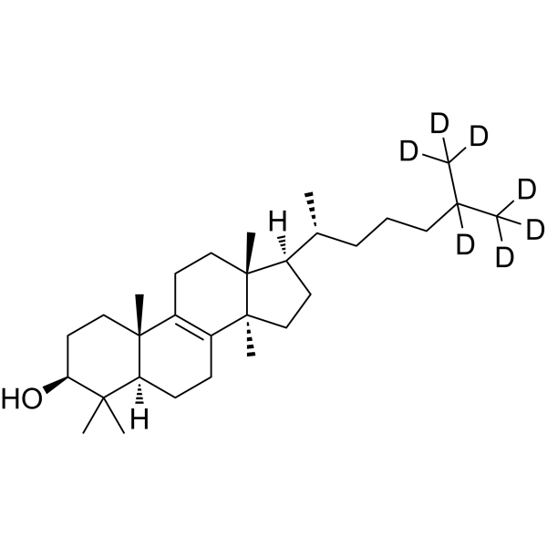 Dihydrolanosterol-d<sub>7</sub> Chemical Structure