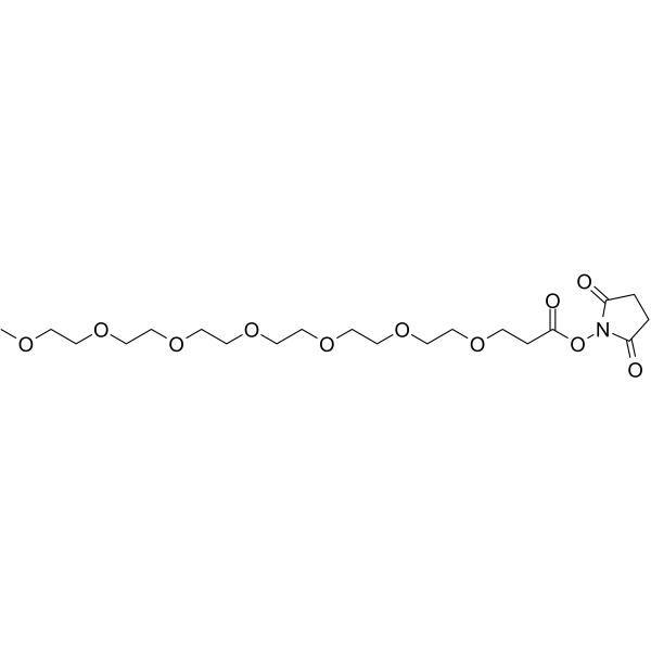 m-PEG7-NHS ester Chemical Structure