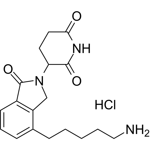 Lenalidomide-C5-NH2 hydrochloride Chemical Structure