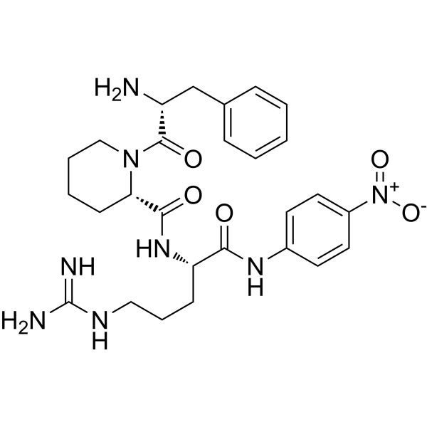 H-D-Phe-Pip-Arg-pNA Chemical Structure