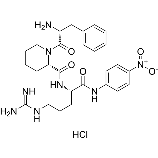 H-D-Phe-Pip-Arg-pNA hydrochloride Chemical Structure