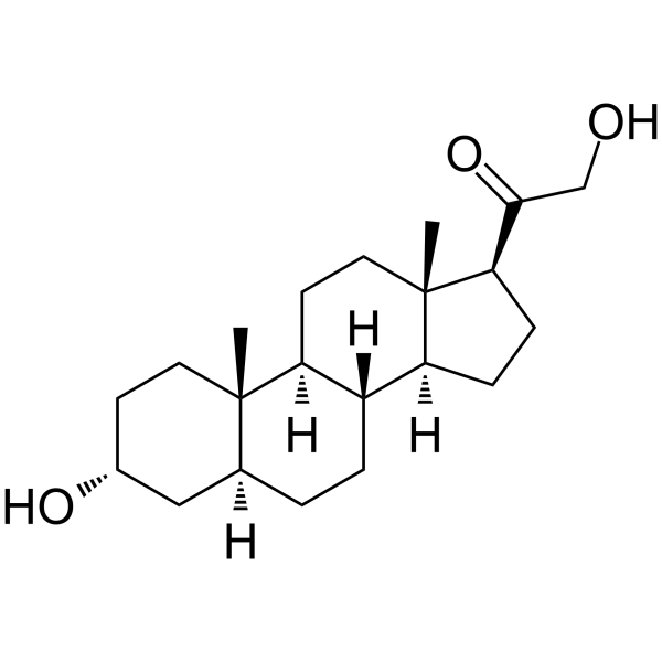 3α,21-Dihydroxy-5α-pregnan-20-one Chemical Structure