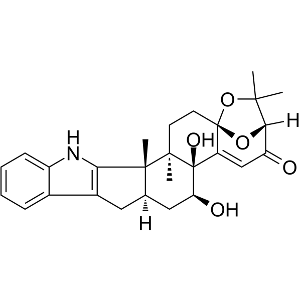 14α-Hydroxy Paspalinine Chemical Structure