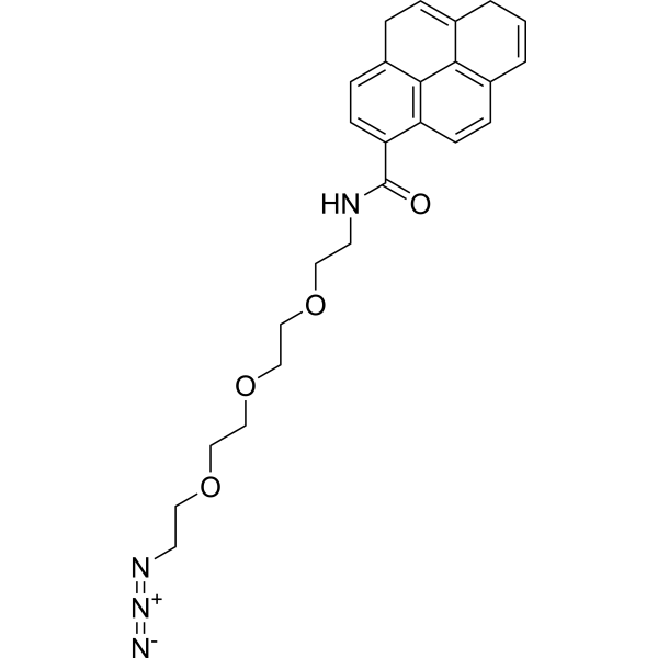 Pyrene-amido-PEG4-azide Chemical Structure