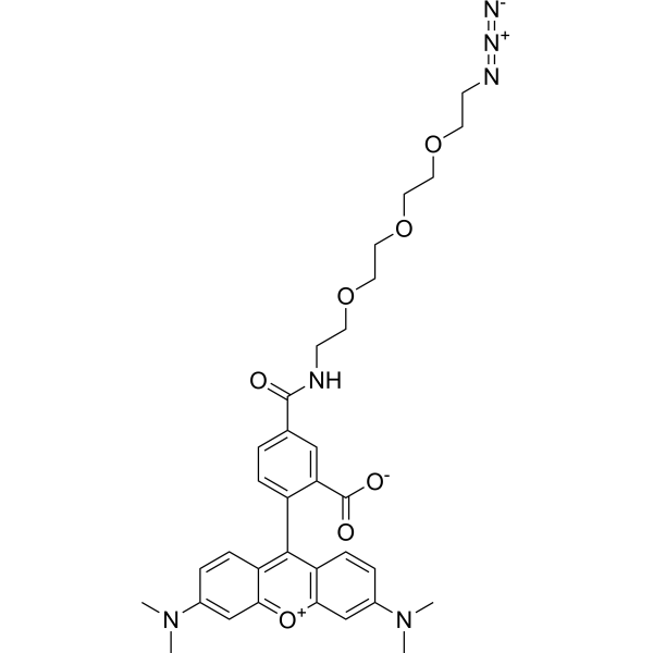 TAMRA-PEG3-Azide Chemical Structure