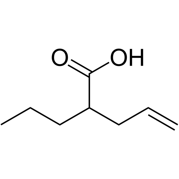 (±)-2-Propyl-4-pentenoic acid Chemical Structure